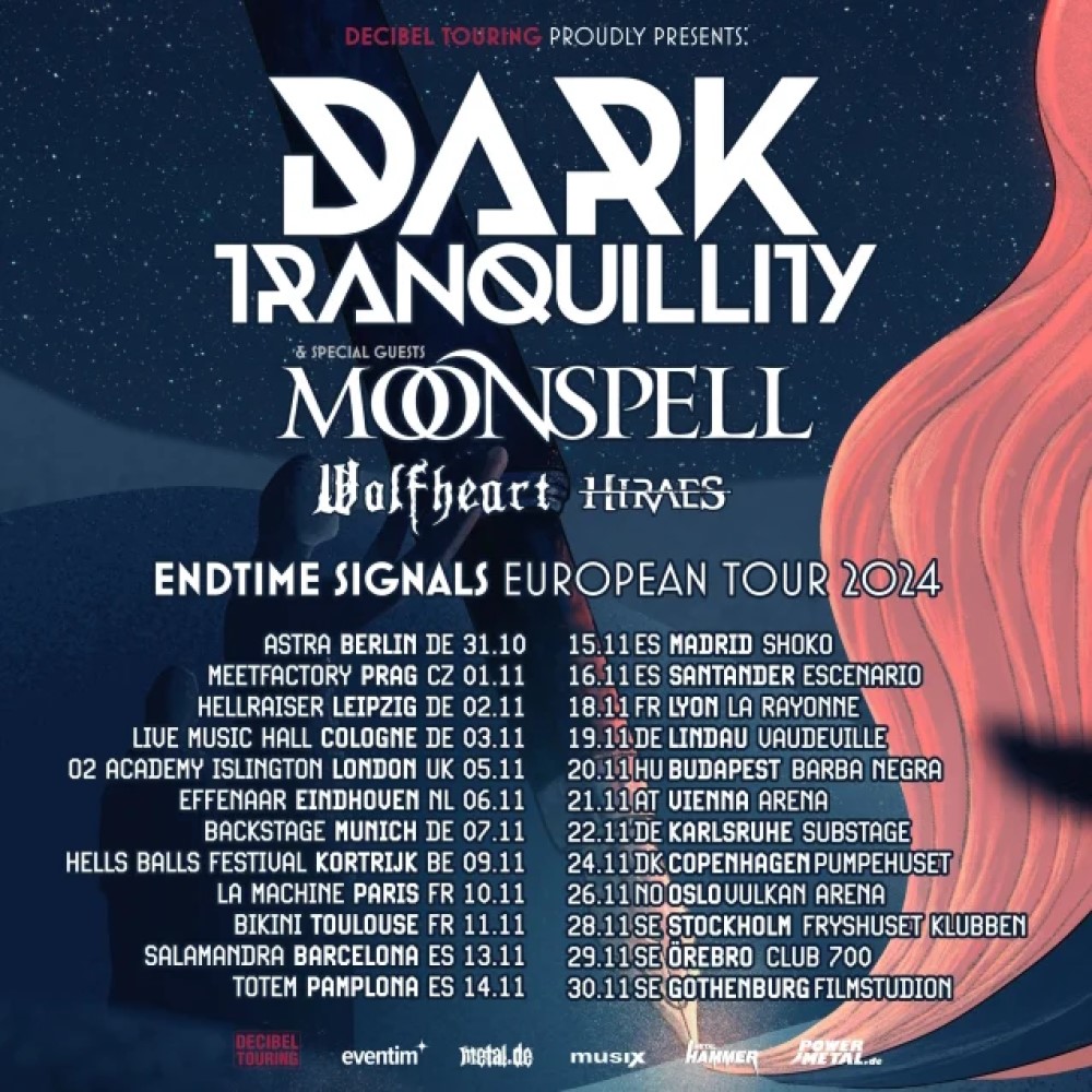 Dark Tranquility, Moonspell - European Tour 2024