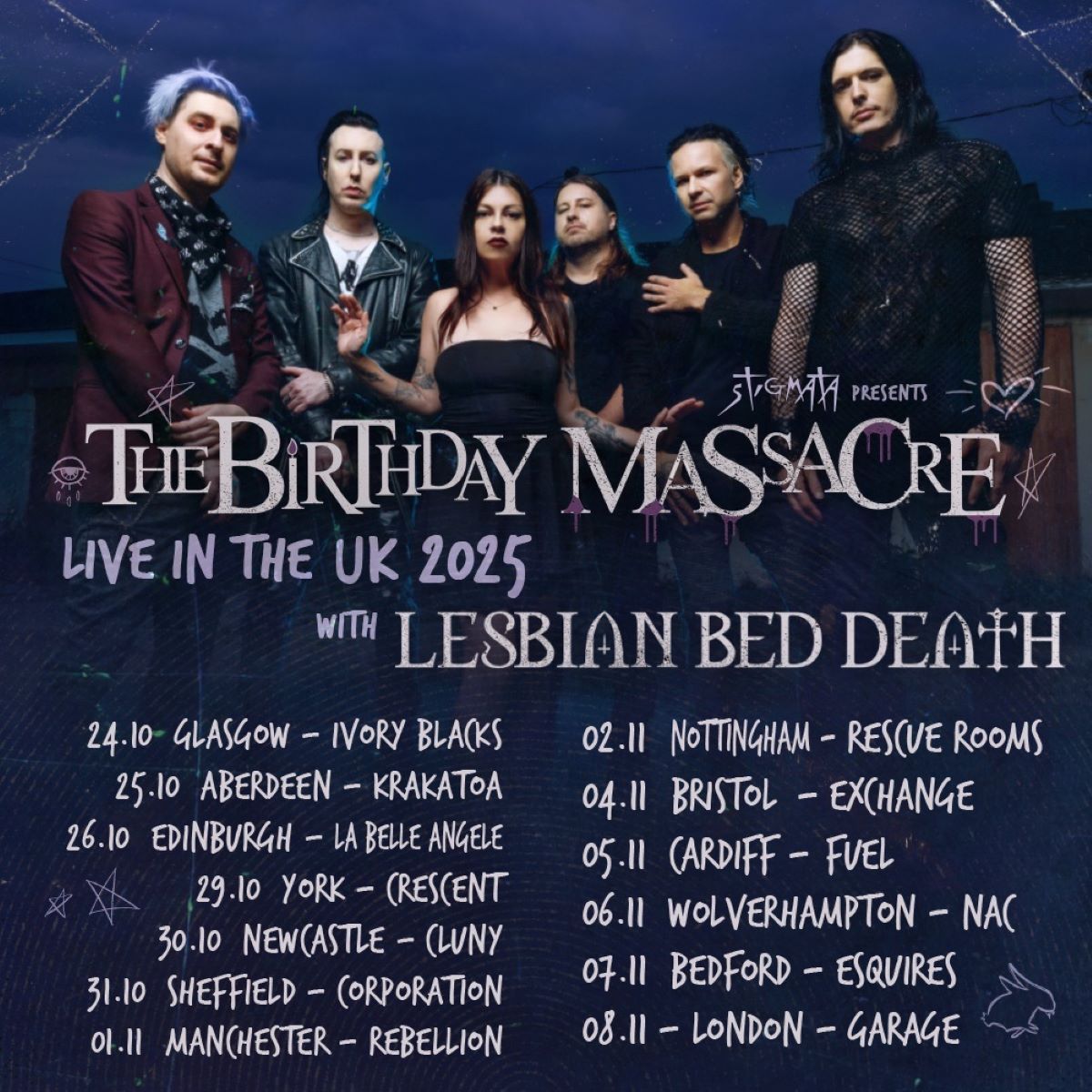 The Birthday Massacre - UK Tour 2025