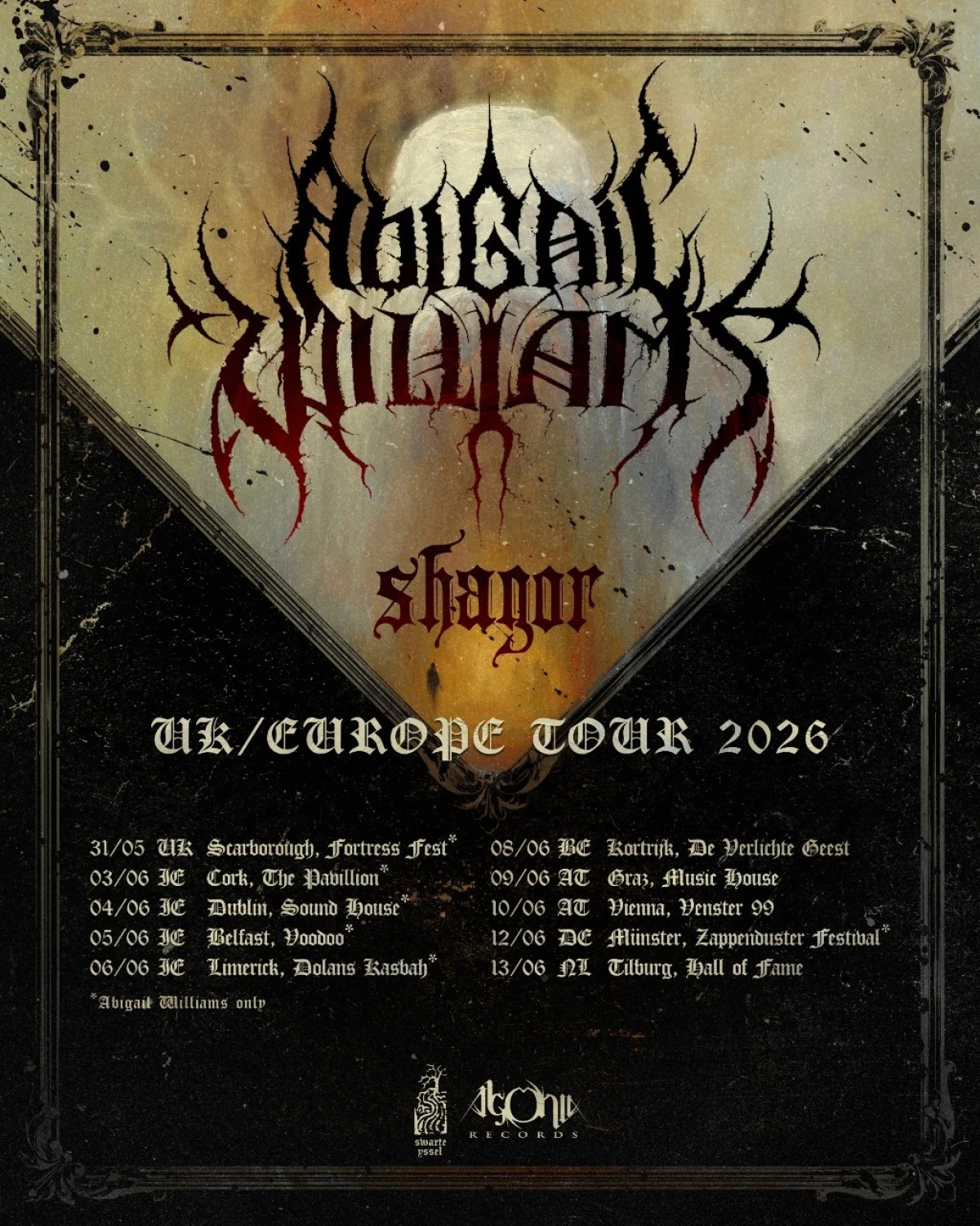 Abigail Williams - European Tour 2026