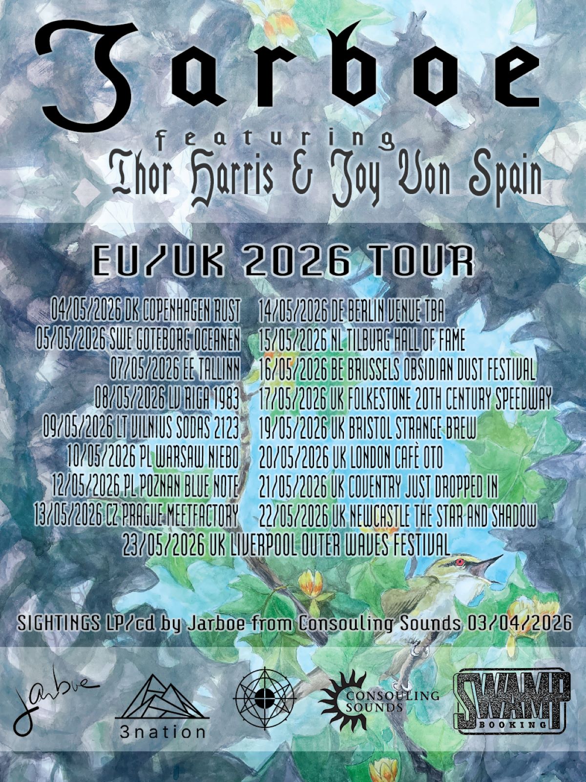 Jarboe - EU/UK 2026 Tour