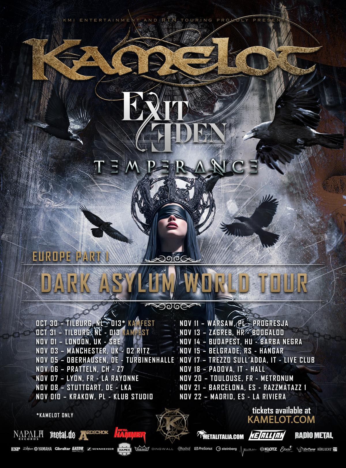 Kamelot - Dark Asylum World Tour (Europe)