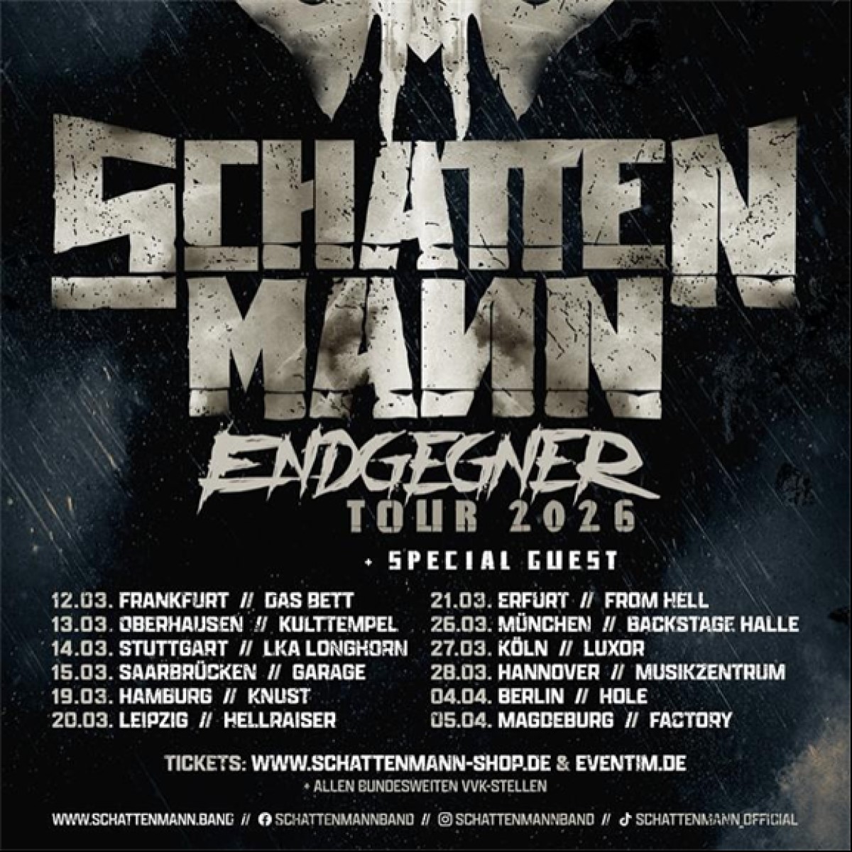 Schattenmann - Tour 2026
